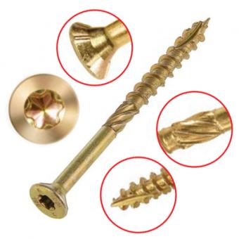 Шуруп для дерева 10х220 конструкционный Wkret-met TORX SPAX потай п=25